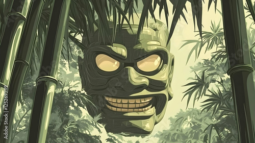 Jungle Mask Illustration
