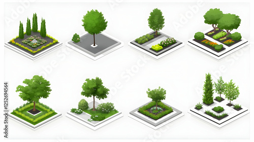 Isometric Garden Illustrati...