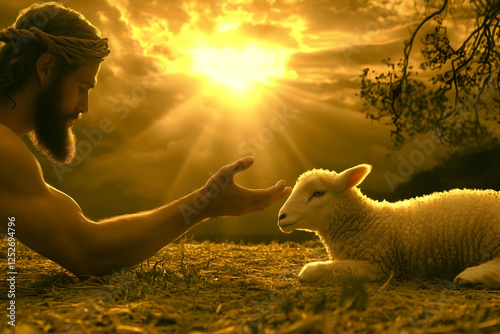 Golden Hour Shepherd and La...
