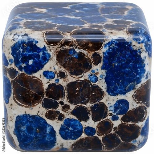 Blue and Brown Abstract Cub...