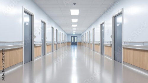 Wallpaper Mural Empty Hospital Corridor With Modern Design Torontodigital.ca