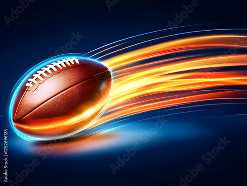 Dynamic 3D Football Illustr...