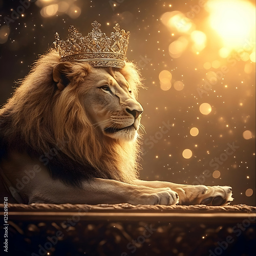 Majestic Lion King Illustra...
