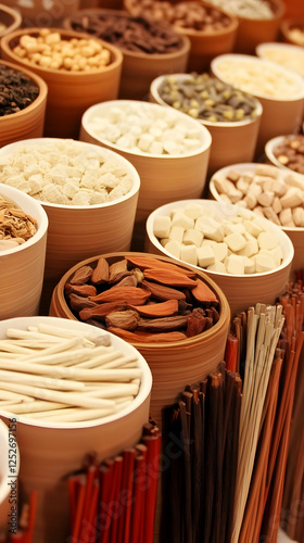 Colorful Spices and Herbs i...