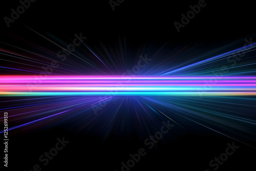 Abstract Light Rays Background Illustration