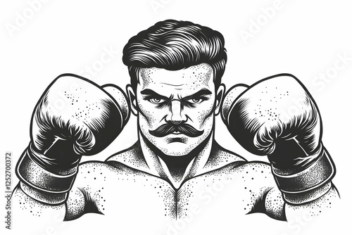 Vintage Boxer Illustration