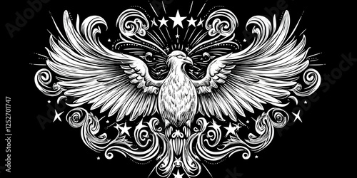 Majestic Eagle Illustration...