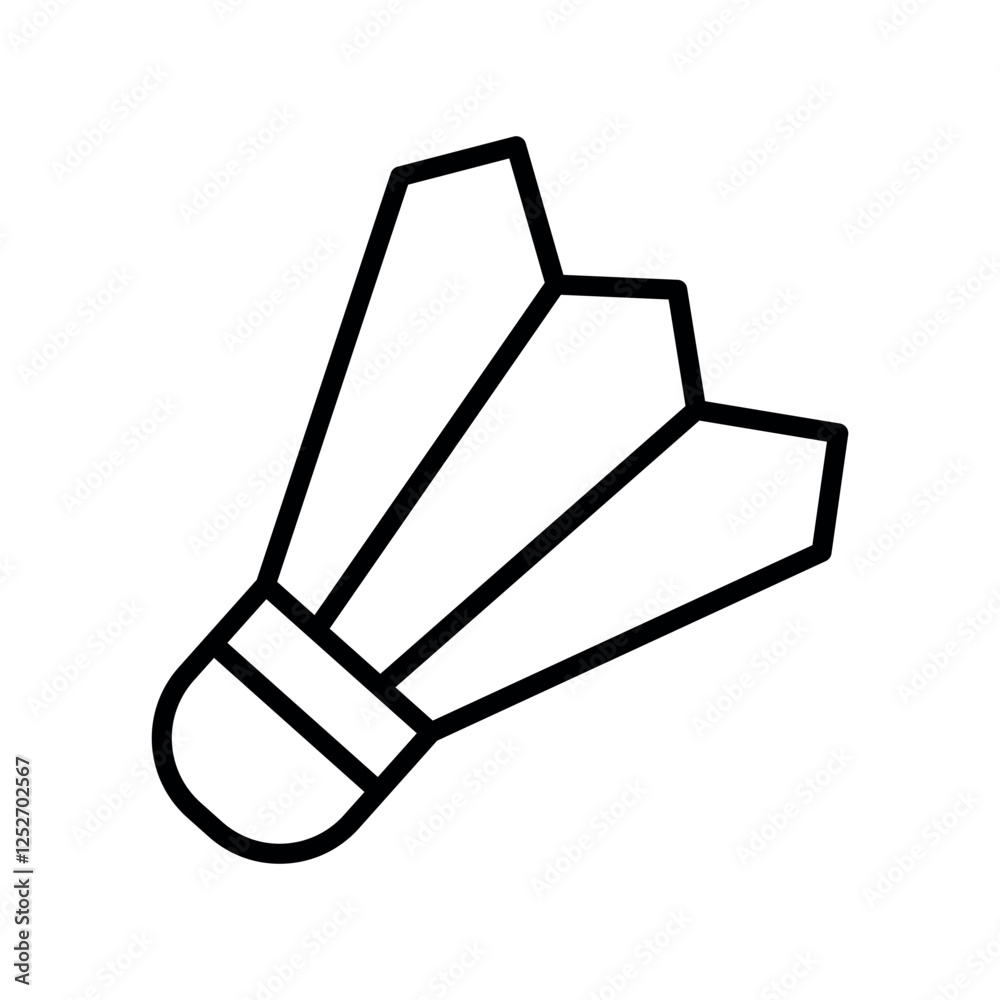 shuttlecock vector flat design icon shuttlecock vector flat design icon