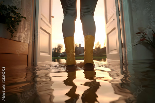 Flooded Home Illustration: ...