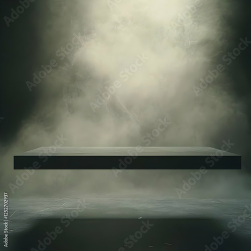 Dark Floating Platform Abst...