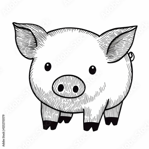 Cute Piglet Illustration