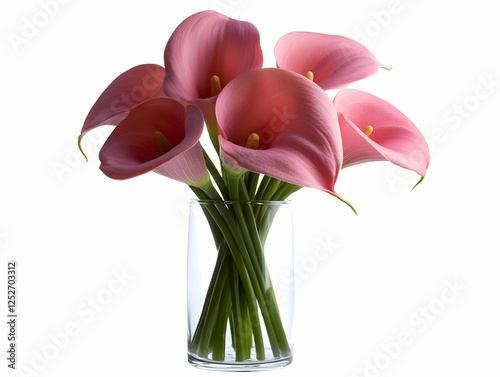 Pink Calla Lilies in Glass ...