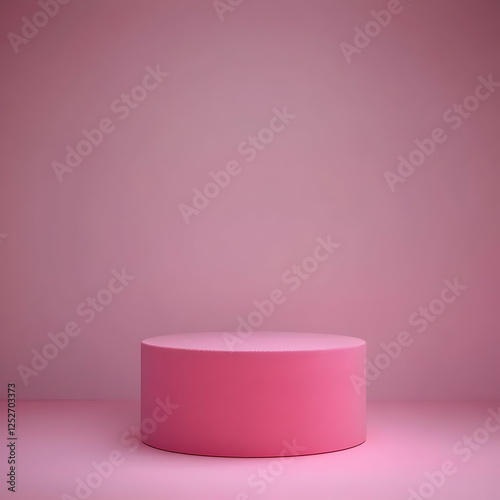 Pink Cylindrical 3D Background