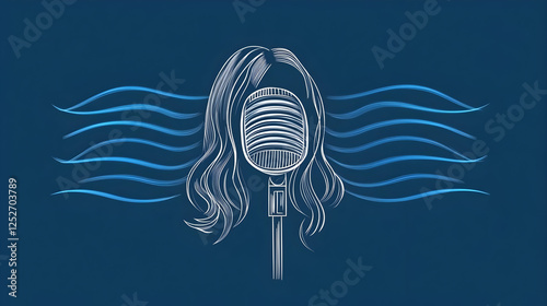Vocal Waves Illustration:  ...