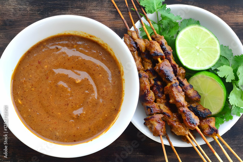 Grilled Satay with Peanut S...