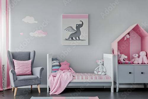 Child's Room Illustration, ...