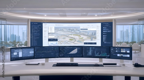 Modern Office Control Room ...