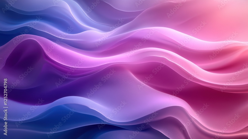 Fototapeta premium Soft Colorful Waves Flowing in Abstract Motion Design