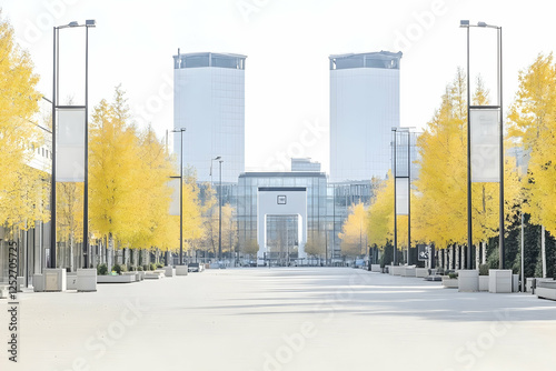 Autumnal Cityscape Illustra...
