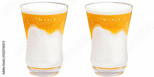 Two Glasses of Creamy Orang...