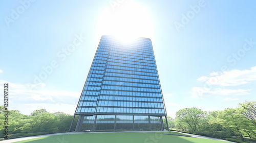 Modern Glass Skyscraper 3D ...