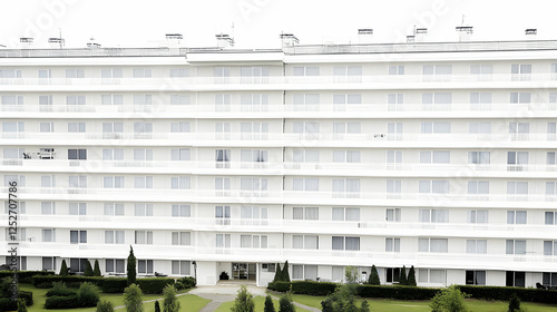 White Apartment Building Ex...
