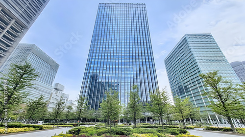 Modern Glass Skyscrapers Photo