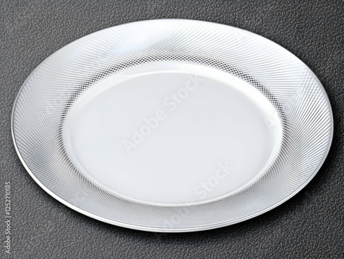 Elegant White Plate Illustr...