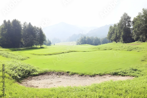 Serene Green Meadow Landsca...