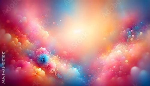 abstract colorful background with bokeh