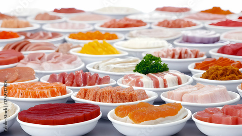 Assorted Raw Meat and Fish ...