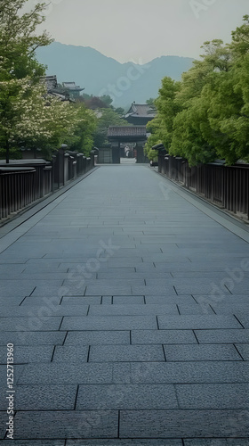 Serene Stone Path Landscape...