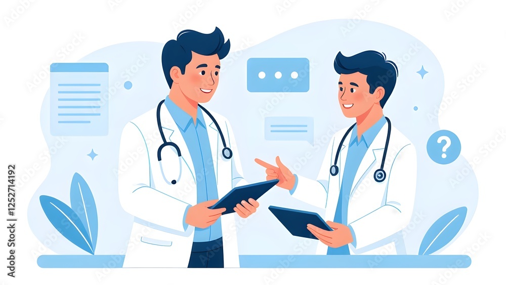 Fototapeta premium Heartwarming moments of doctor-patient communication