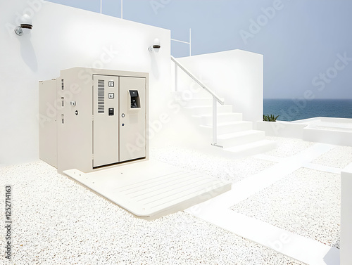 White Minimalist Building E...