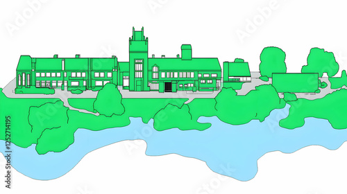 Green Campus Illustration L...