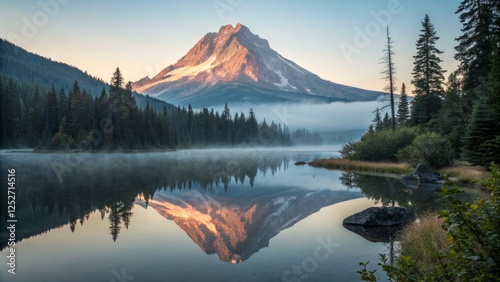 Tranquil Serenity: Double Exposure Landscape Photography, Split Tone, Sharp Detail