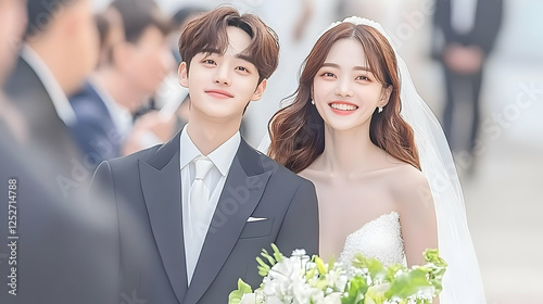 Wedding Couple Illustration...