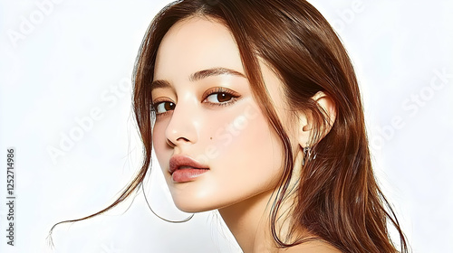 Stunning Woman Portrait Ill...