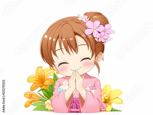 Cute Anime Girl Illustration