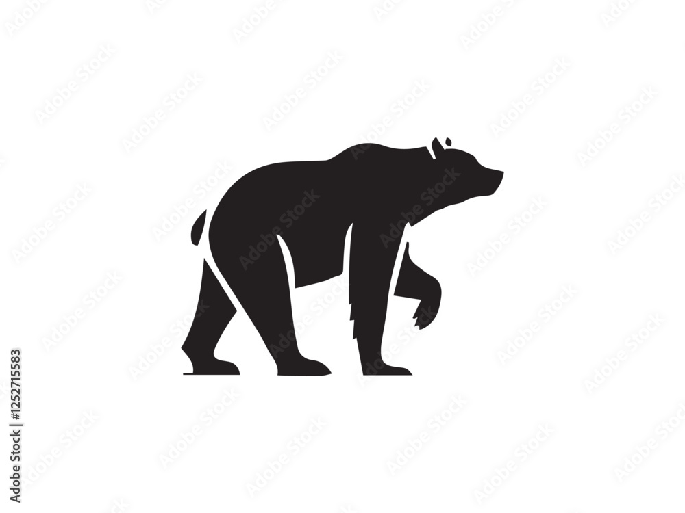 Fototapeta premium black bear silhouette