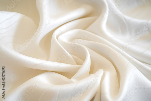 Elegant White Fabric with Subtle Pattern and Texture