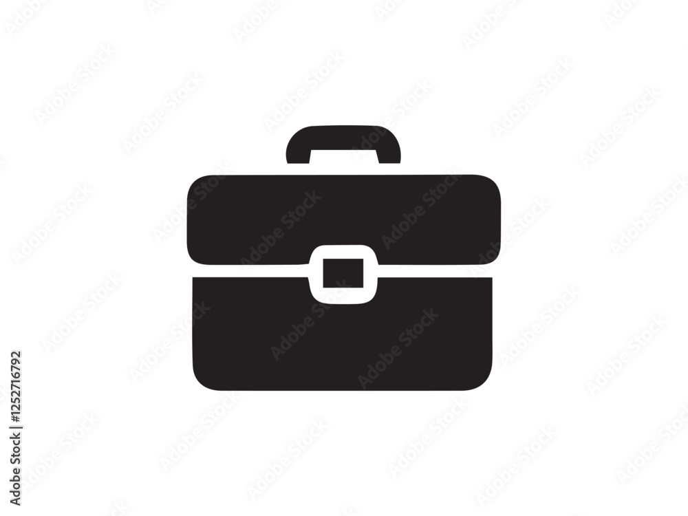black briefcase isolated on white black briefcase isolated on white