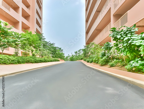 Apartment Complex Driveway ...