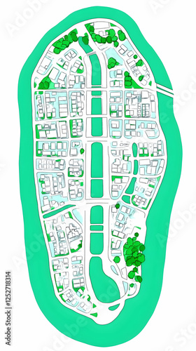 Island City Illustration: U...