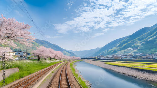 Scenic Train Tracks, Cherry...