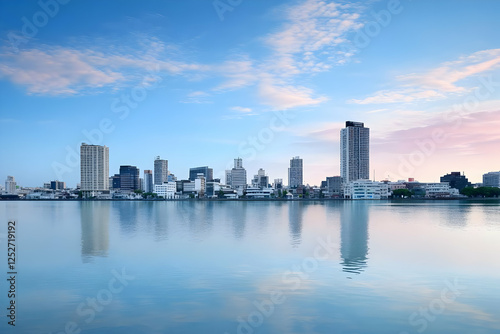 Cityscape Skyline Reflectio...