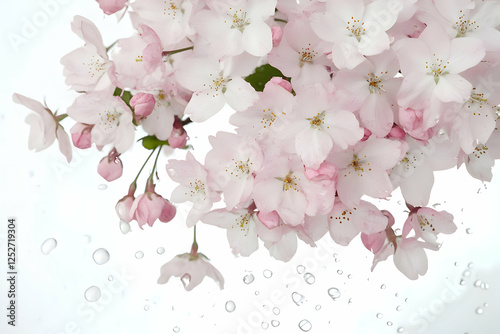 Pink Blossom Floral Illustr...