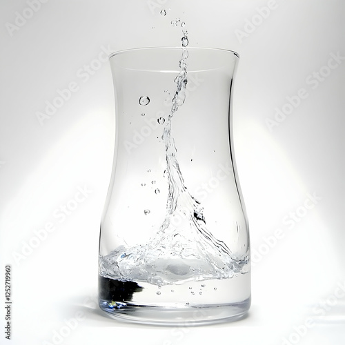 Water Splash in Glass, Real...