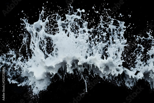 White Foam Splash Abstract ...