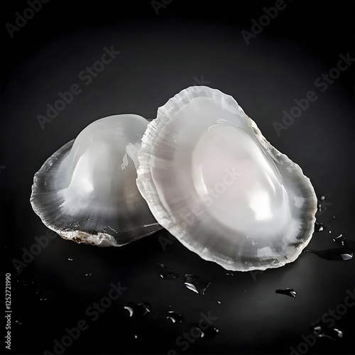 Elegant White Shell Illustr...